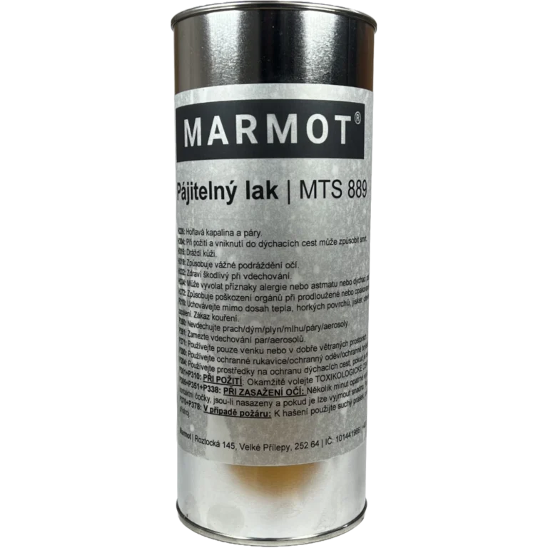 Elektroizolační pájitelný lak MARMOT MTS889 - lak pro průmyslovou elektroniku.